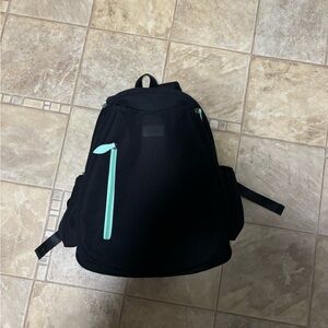 Tennis Black Backpack with Mint Accents